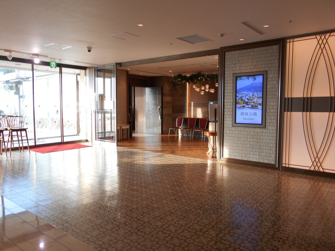 朝食会場の入口