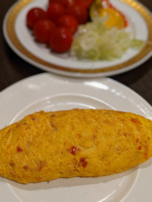 出来たてオムレツ