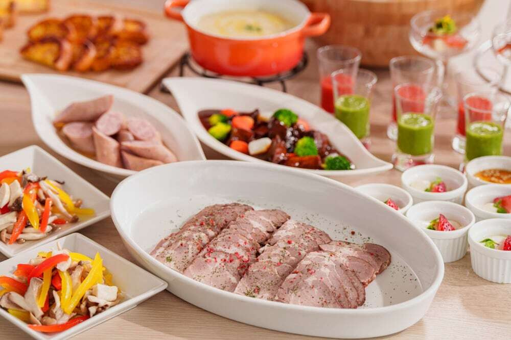 朝食ビュッフェ