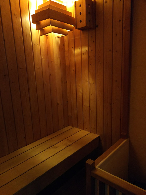 客室内にプライベートサウナ