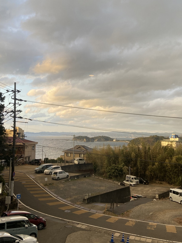 客室から。