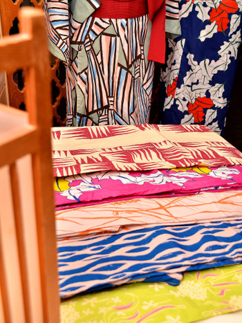 温泉旅館の貸出用の色浴衣