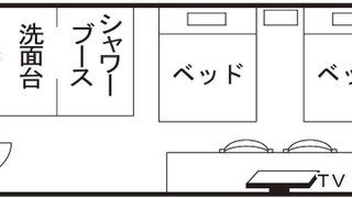 東館 ツインルーム　B-SB  [シャワーブース付]　禁煙　