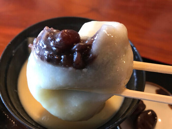 「桃太郎茶屋」 料理 134776007 ほ～～ら、餡子入ってるよ