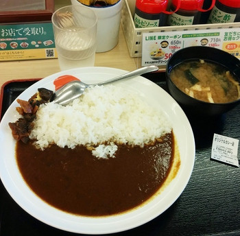 「松屋 越谷駅前店」料理 989268 オリジナルカレー並(330円)。一口食べて美味しさにビックリ。