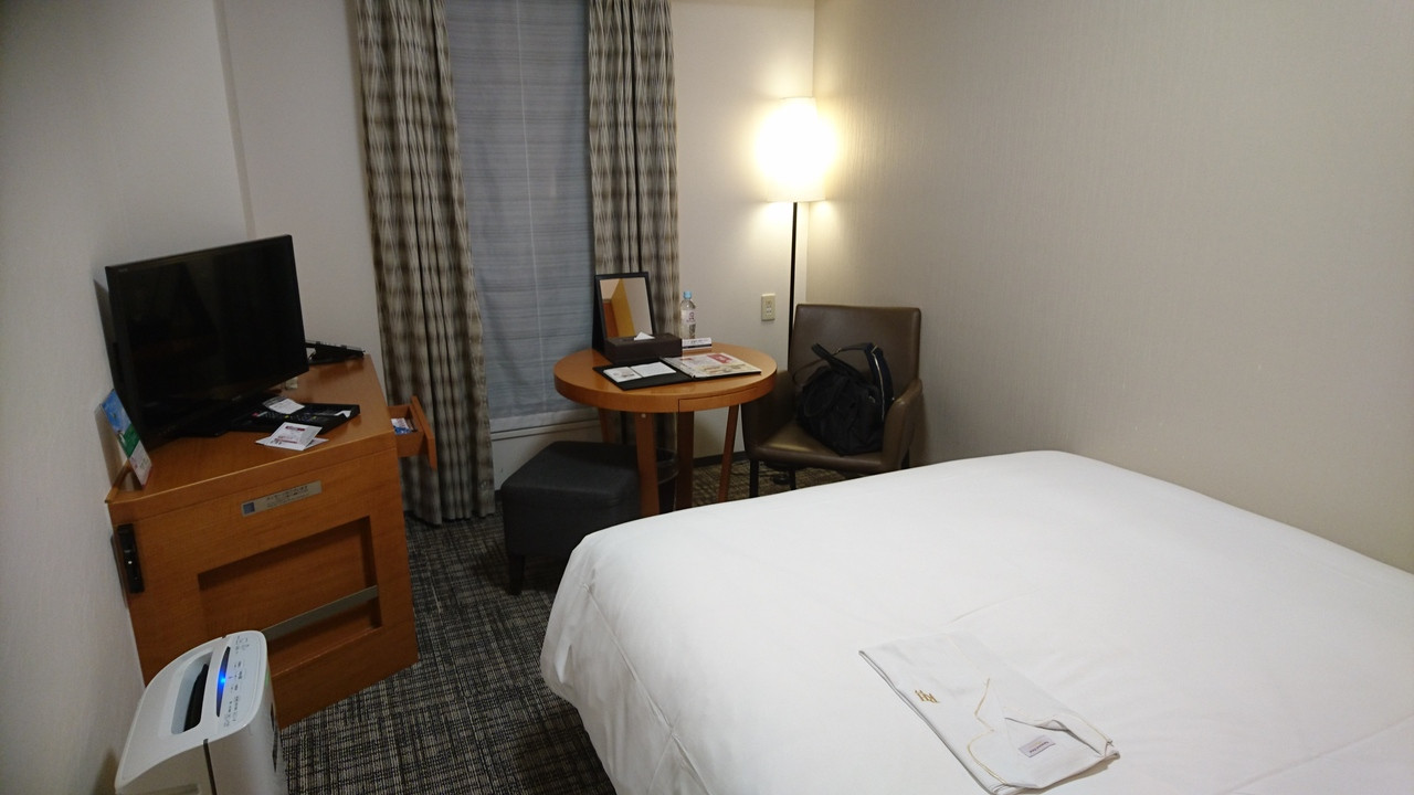 部屋はシングルルームですが十分な広さです。