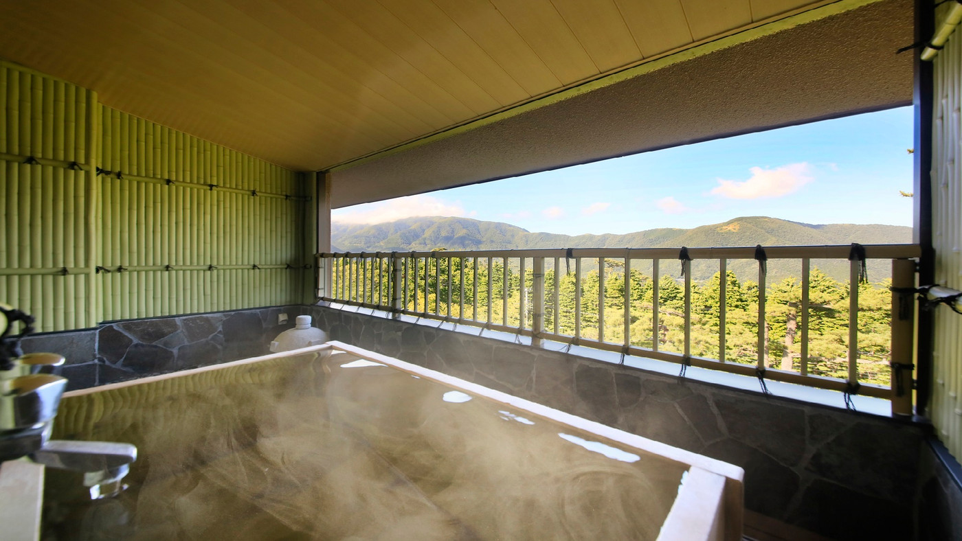 貸切風呂が4つも!箱根連山の景色に浸れる温泉宿3394651