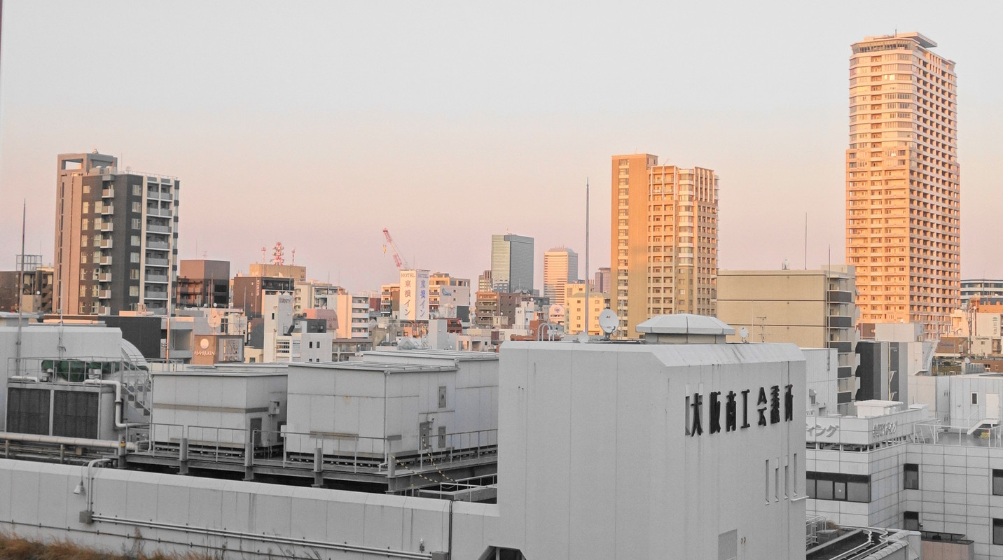 東側上階の客室眺望