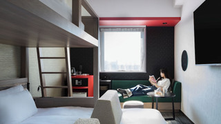 ロフトベッド(110cm幅ベッド2台+ロフトベッド1台)禁煙