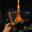 夜はラウンジで夜景を見ながらシャンパンをいただきました。