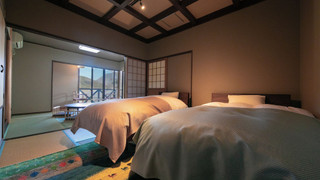 ベッド設置和室(6畳＋8畳)メゾネット 禁煙 素泊り