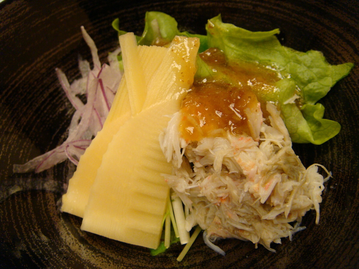 「大名茶家」料理 40926 カニと加賀野菜の酢物