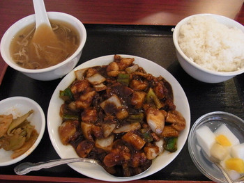「龍城飯店  本館」料理 700039 鶏肉味噌炒め580円2014年7月2日龍城飯店 本館