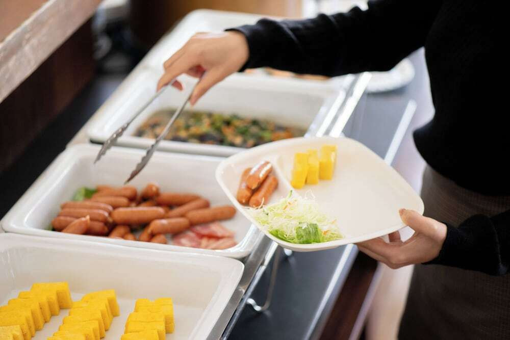 朝食ビュッフェ