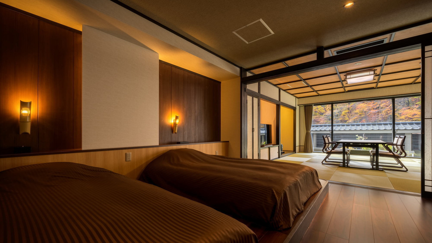 半露天風呂付き客室 ひのき