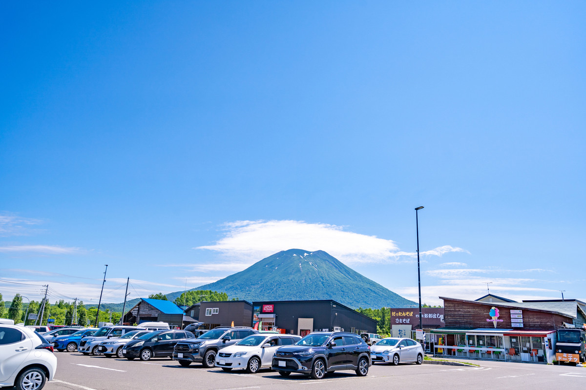 道の駅ニセコビュープラザの眺め