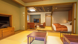 天然温泉客室風呂付和洋室(滞在時間16時~12時/夕食20:00~) 禁煙