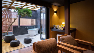 [井筒楼 壱番]テラス・露天風呂付1階洋室 禁煙