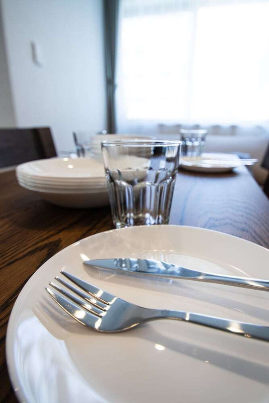 客室内のダイニングエリア