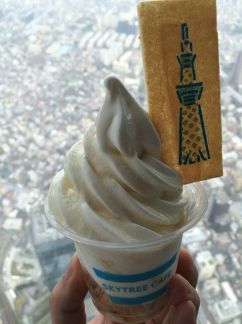 「スカイツリーカフェ フロア350」料理 1018572 スカイソフト×ふじりんごの酢　480円