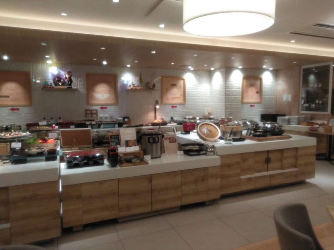 バイキングの料理コーナーです。