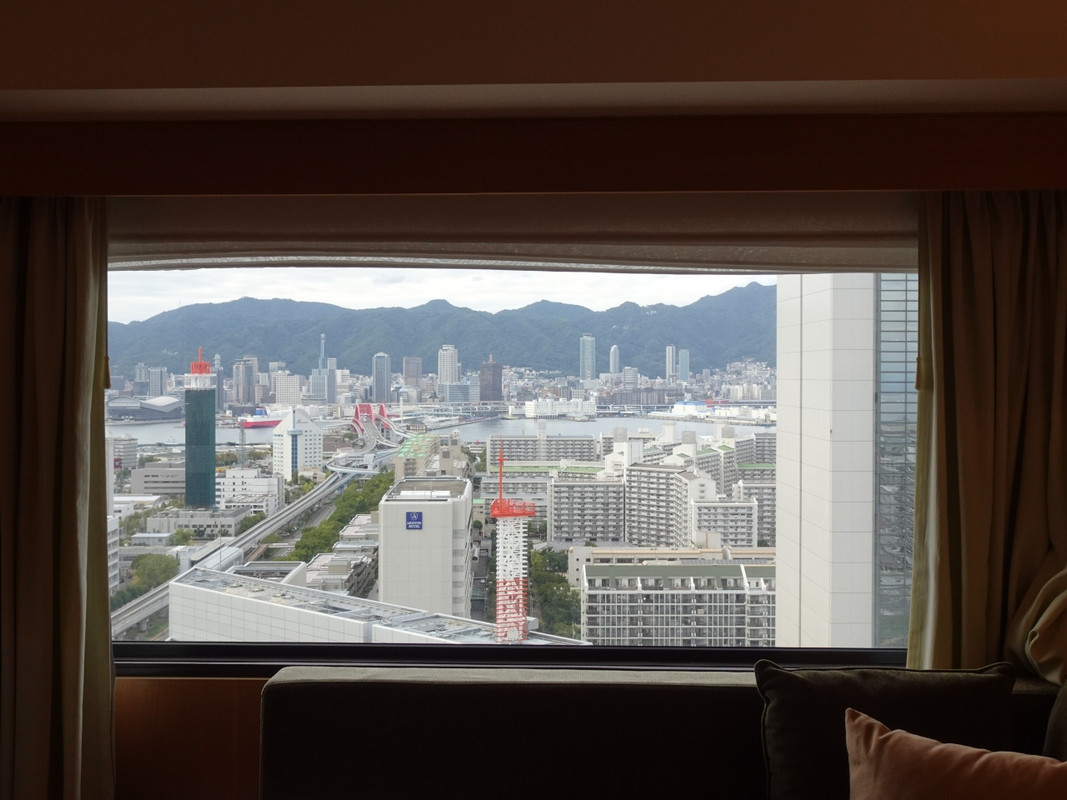 お部屋からの眺望　神戸の街が見えました♪