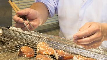 朝食一例 自家製干物 / 5