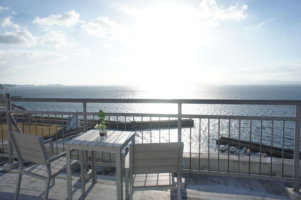 屋外ダイニングエリア