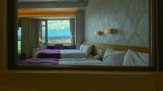 特別室 デラックス ツインルーム 2 ベッドルーム 富士山側 テラス付き, 最上階(34.23平米)