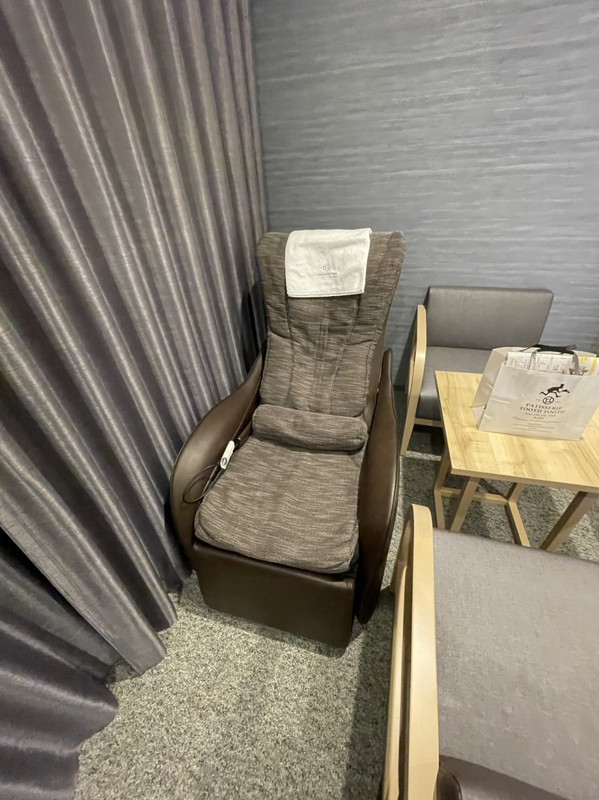 お部屋についているマッサージチェア