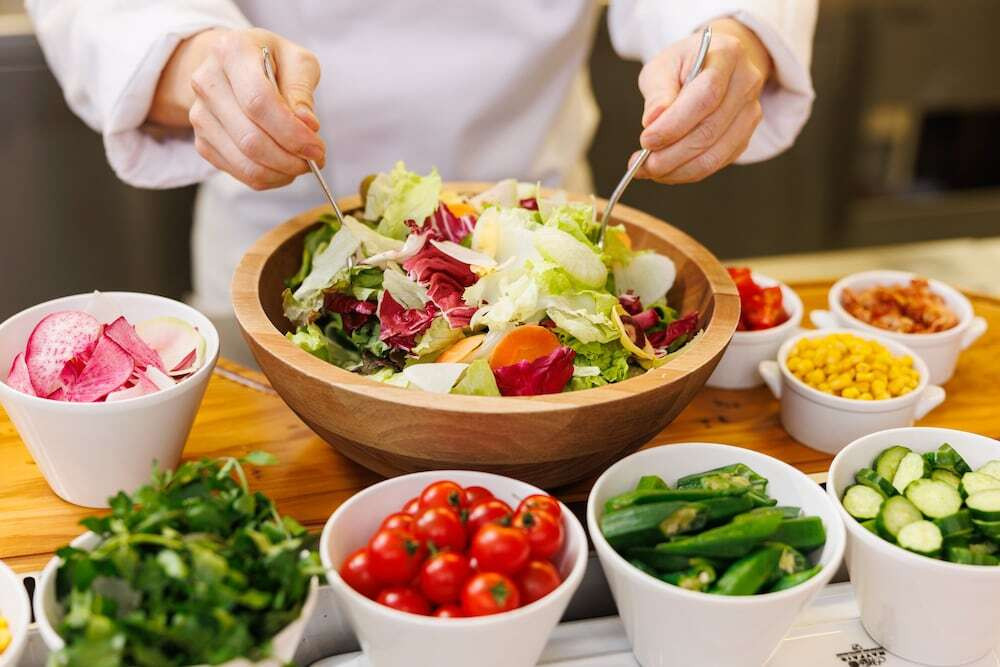 朝食ビュッフェ