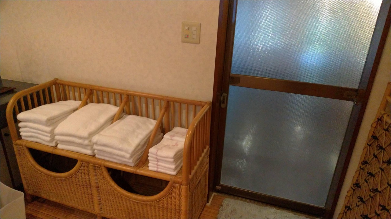 貸切風呂はタオル使い放題