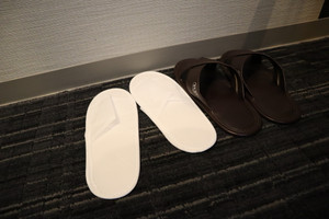 選べる2種類のスリッパ