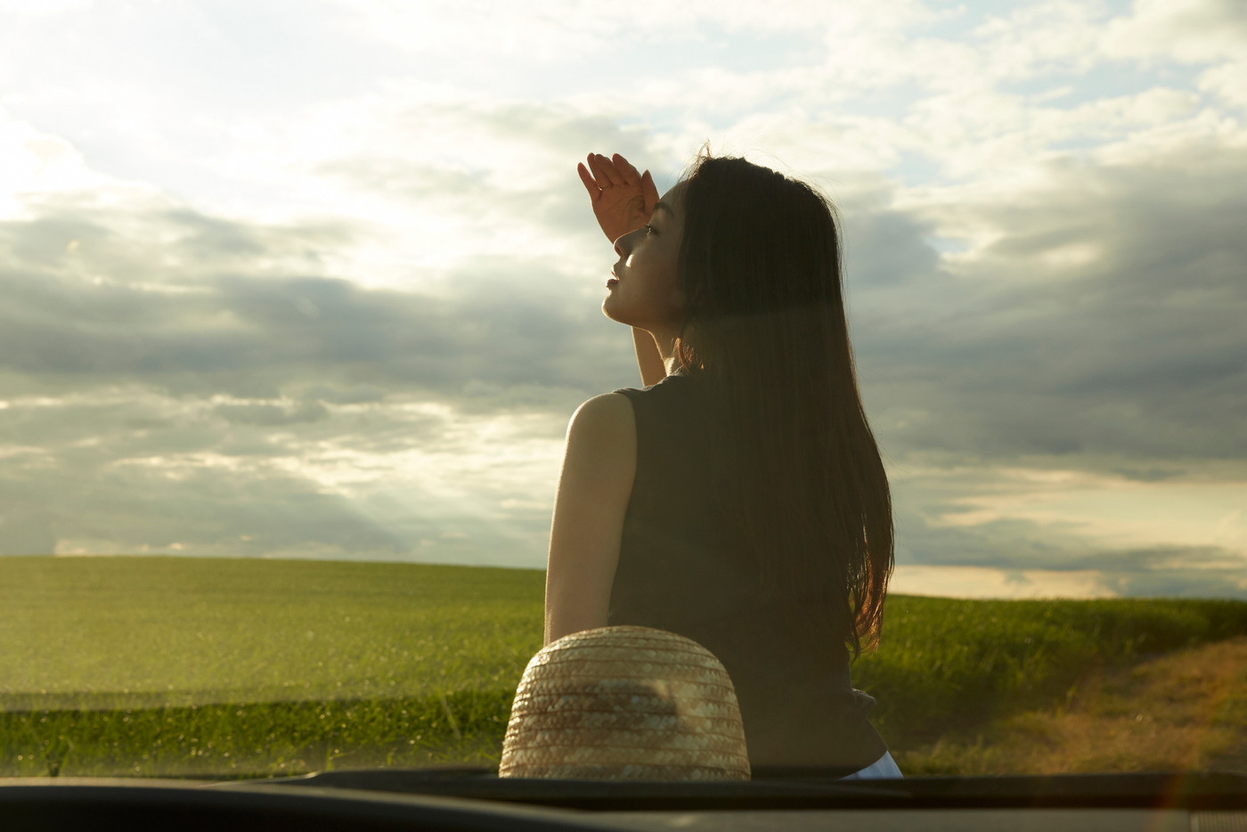 一人旅をする女性