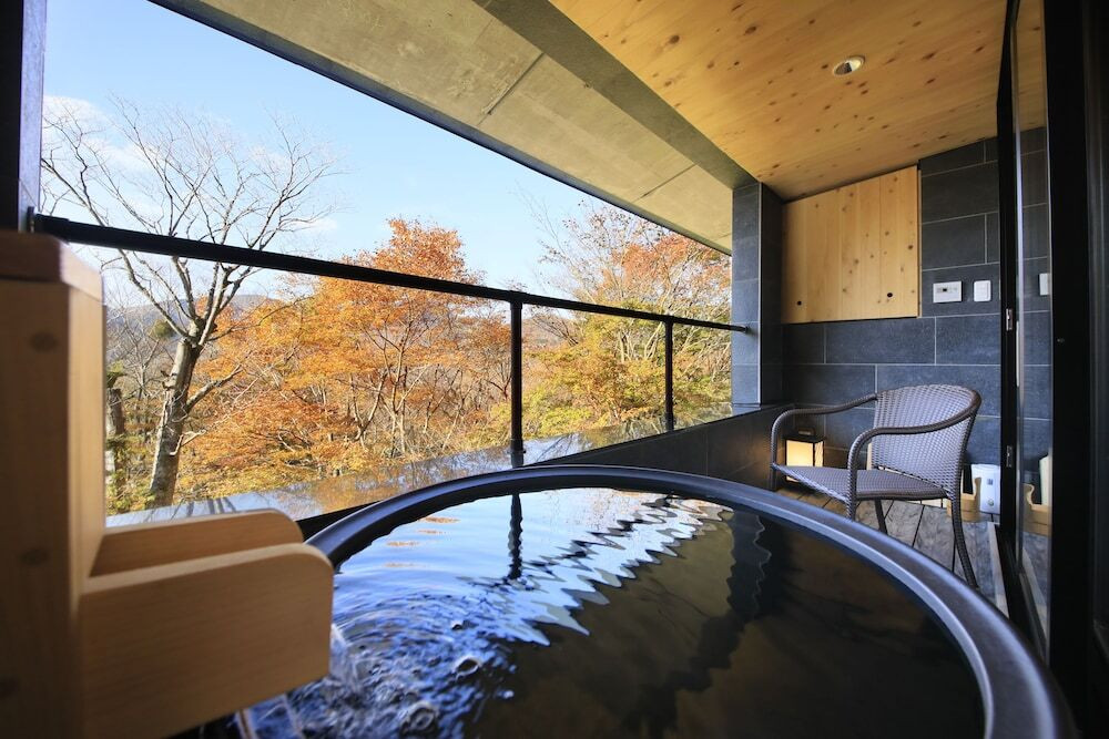 半露天風呂付きの客室はワンランク上の大人の隠れ家3844889