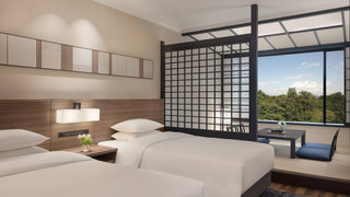 ルーム シングルベッド 2 台 ガーデンビュー (Japanese Western Style)