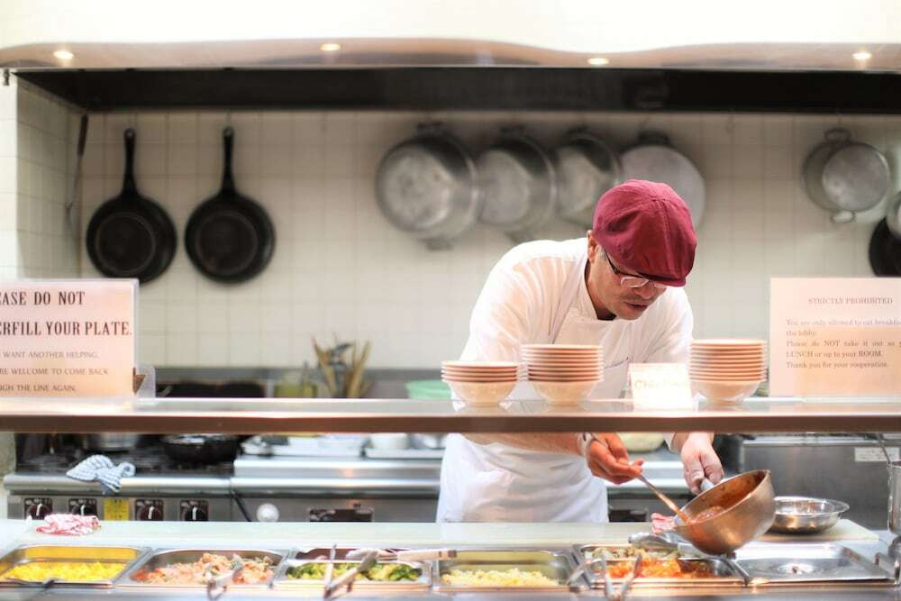 朝食ビュッフェ