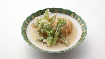 夕食／草菜味懐石一例③ / 3