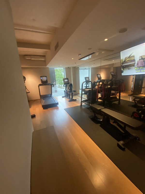 ジムもこじんまり