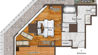 ラグジュアリー ダブルルーム サウナ