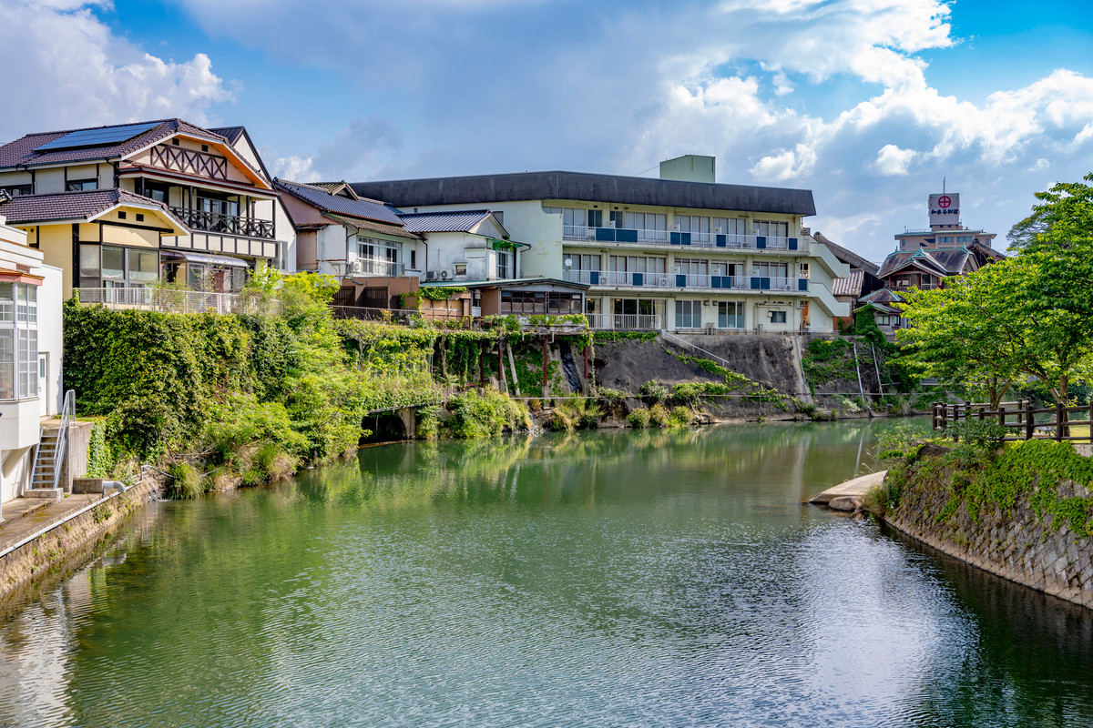 嬉野温泉の街並み