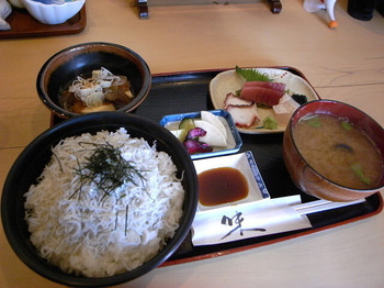 「魚 千ふじ」 料理 1285381 しらすご飯定食