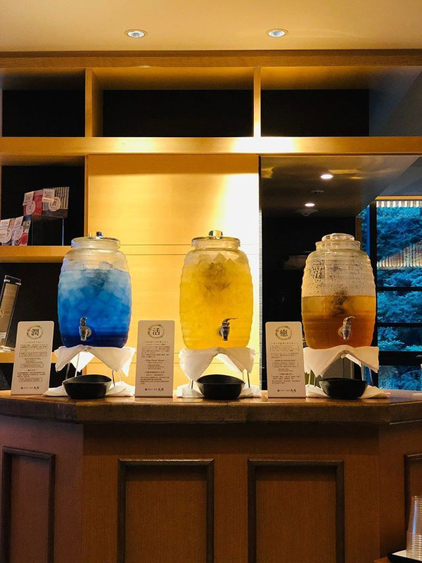 嬉しいドリンクのサービスも