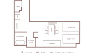 スタンダード3ベッド 禁煙