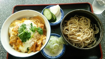 「朝日屋」料理 1074383 カツ丼セット９５０円