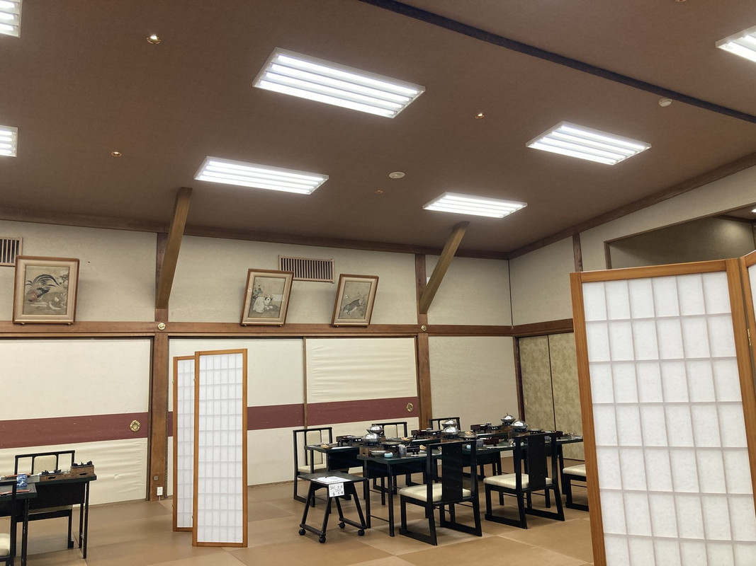 食事会場の様子。