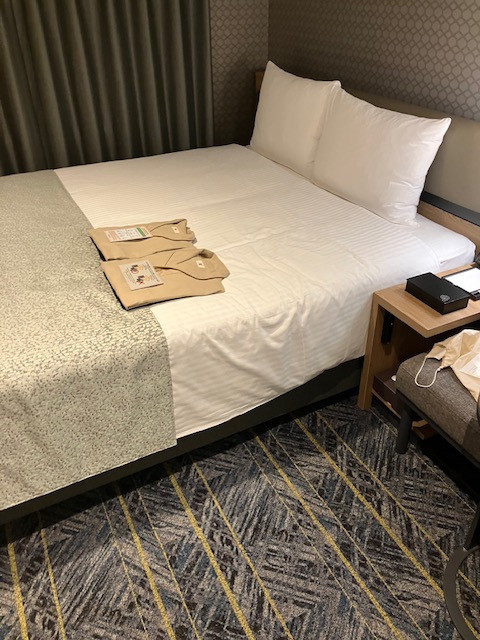 きれいな客室、窓はない