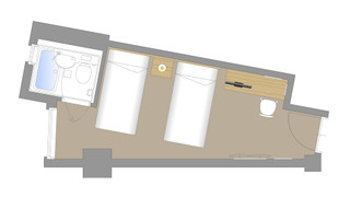 スタンダード ツインルーム 喫煙可