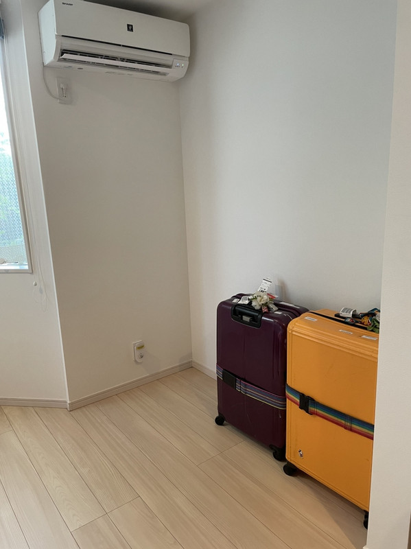 スーツケースを広げるスペースあり