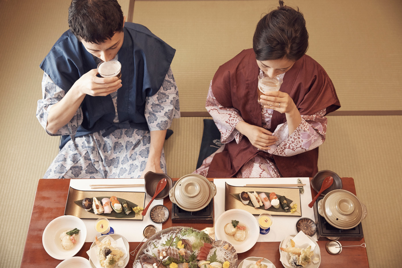 旅館のコース料理